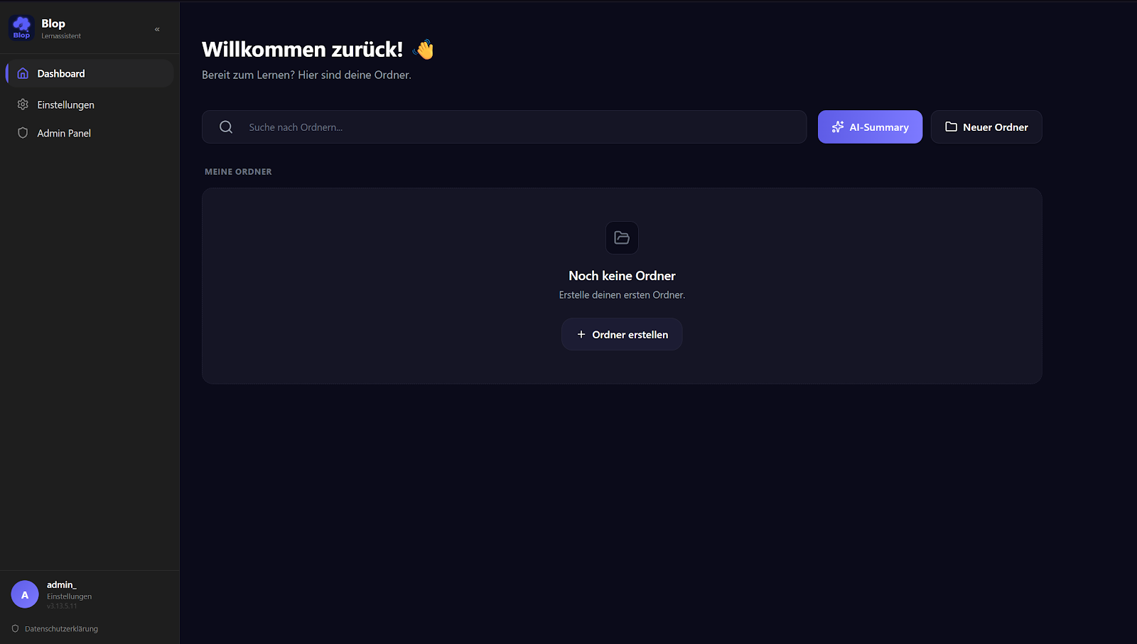 Blop Study Dashboard